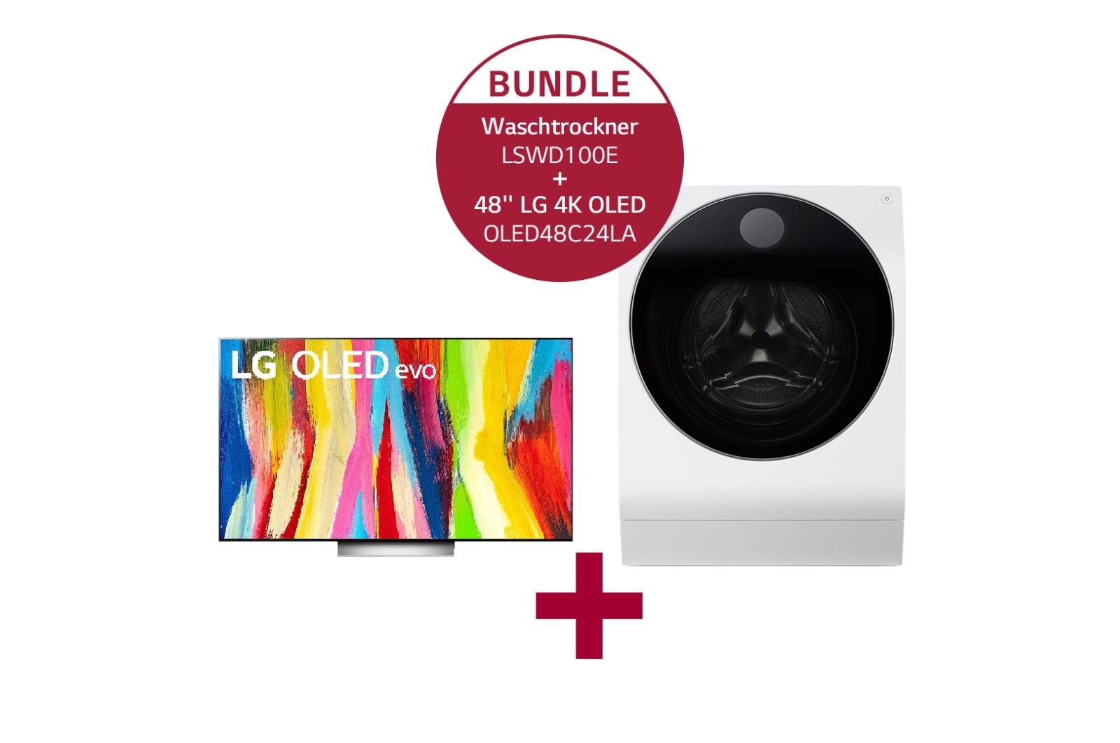 Vorderseite von Waschtrockner mit AI DD® | 9 kg Waschen | V5WD961 &amp; LG XBOOM Go PN7 Bluetooth Speaker V5WD961 PN7