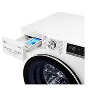 LG Waschtrockner mit AI DD® | 9 KG Waschen | 6 KG Trocknen | 1.400 U./Min. | Steam | TurboWash® 360° | Neue Wohlfühl-Trommel | Wi-Fi-Funktion, V7WD906A