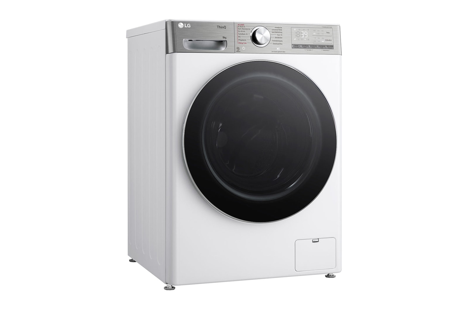 LG Waschmaschine Weiß (A-40%, 9 kg, 1.360 U./Min.) mit Steam & TurboWash® 360 | F4WR9592E, F4WR9592E
