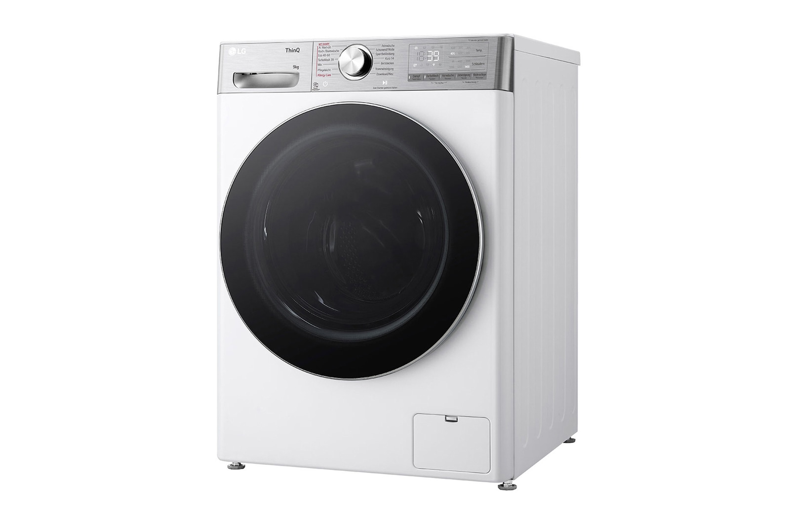 LG Waschmaschine Weiß (A-40%, 9 kg, 1.360 U./Min.) mit Steam & TurboWash® 360 | F4WR9592E, F4WR9592E