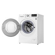 LG Waschtrockner mit 1400 U/Min. | 9 kg Waschen | 6 kg Trocknen | Weiß mit Chrome Bullaugenring | V7WD96AT2, V7WD96AT2