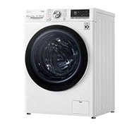 LG Waschtrockner mit 1400 U/Min. | 9 kg Waschen | 6 kg Trocknen | Weiß mit Chrome Bullaugenring | V7WD96AT2, V7WD96AT2