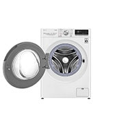 LG Waschtrockner mit 1400 U/Min. | 9 kg Waschen | 6 kg Trocknen | Weiß mit Chrome Bullaugenring | V7WD96AT2, V7WD96AT2