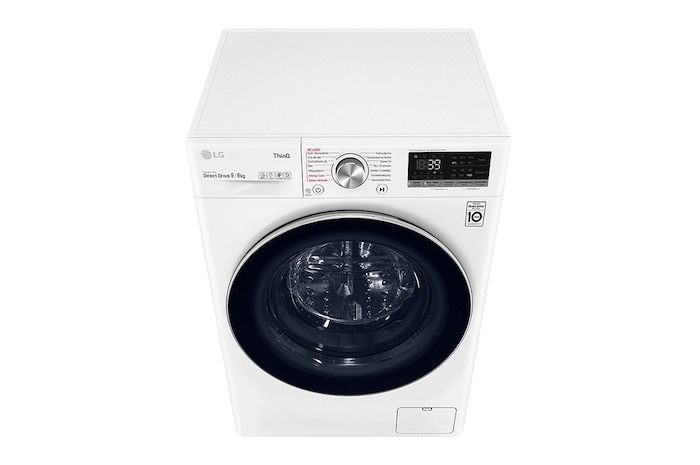 LG  Waschtrockner Weiß (E/A, 9 kg / 6 kg, 1.360 U./Min.) mit Steam & TurboWash® 360° | V7WD96H1A, V7WD96H1A