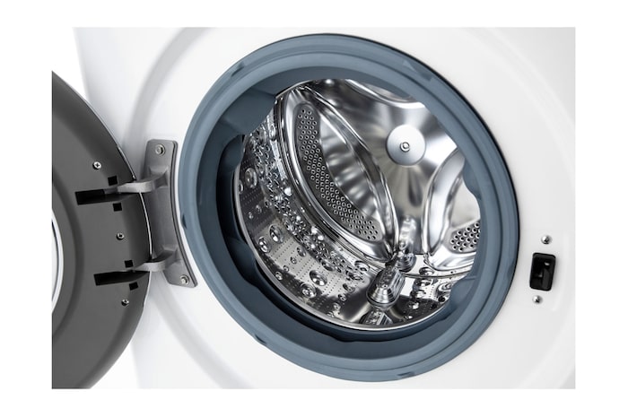 LG  Waschtrockner Weiß (E/A, 12 kg / 8 kg, 1.360 U./Min.) mit Steam & TurboWash® 360° | V9WD128H2, V9WD128H2