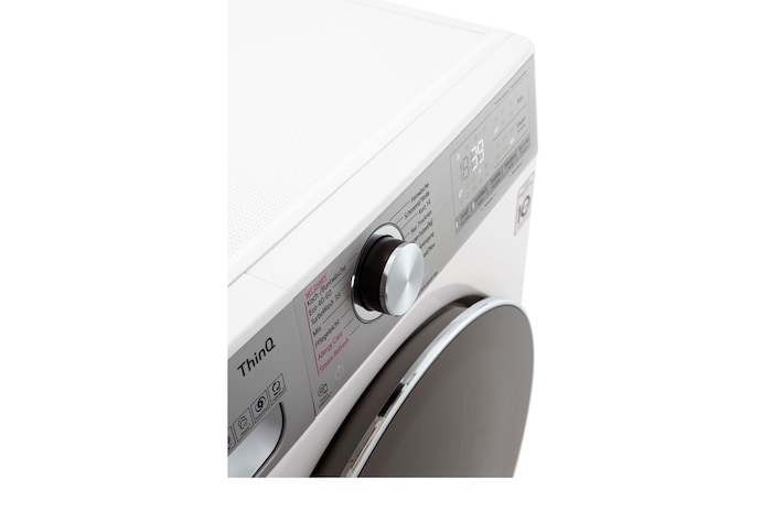 LG  Waschtrockner Weiß (E/A, 12 kg / 8 kg, 1.360 U./Min.) mit Steam & TurboWash® 360° | V9WD128H2, V9WD128H2