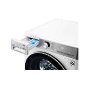 LG  Waschtrockner Weiß (E/A, 12 kg / 8 kg, 1.360 U./Min.) mit Steam & TurboWash® 360° | V9WD128H2, V9WD128H2