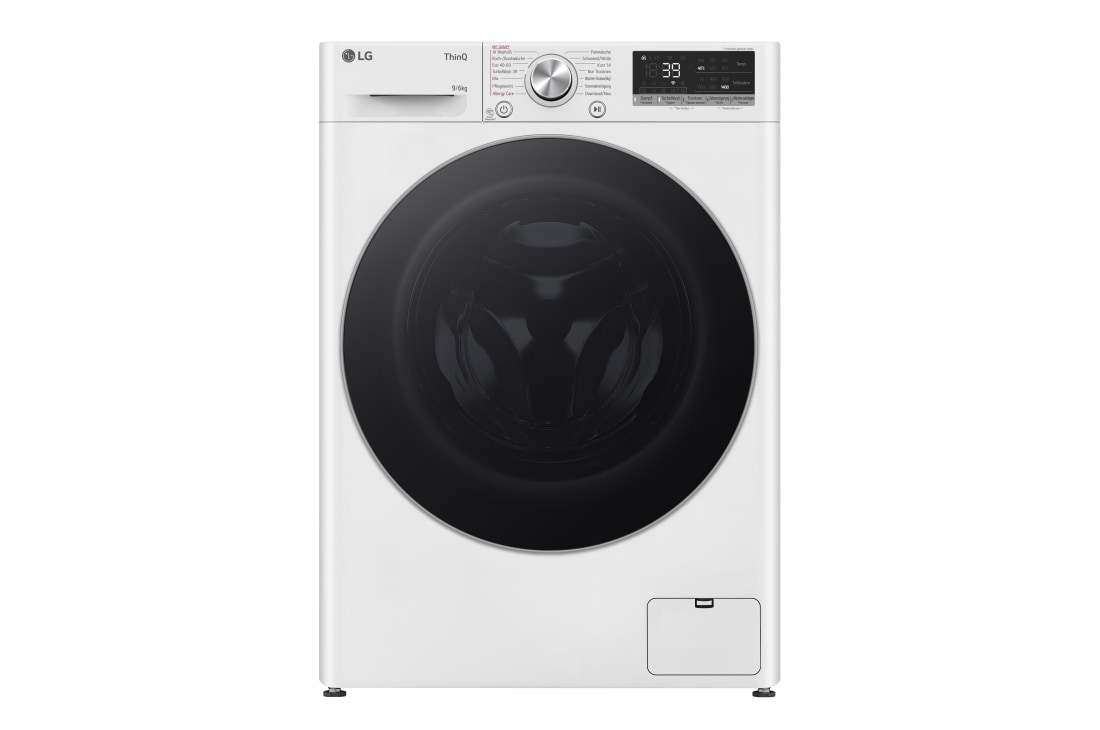 LG  Waschtrockner Weiß (D/A, 9 kg / 6 kg, 1.360 U./Min.) mit Steam & TurboWash® 360° | W4WR70961, W4WR70961-001