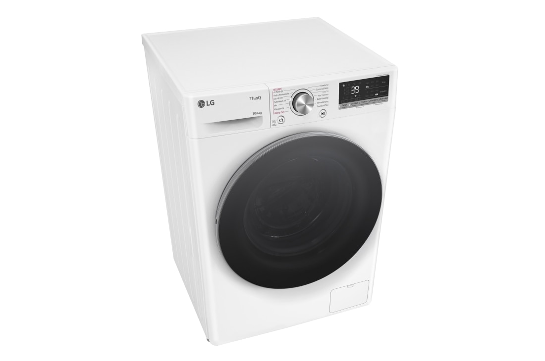LG  Waschtrockner Weiß (EEK D/A, 10 kg / 6 kg, 1.360 U./Min.) mit Steam & TurboWash® 360° | W4WR70X61, W4WR70X61