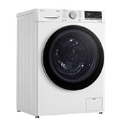 LG Waschtrockner mit 1.400 U./Min. | Energieeffizienzklasse B | 9 kg Waschen | 6 kg Trocknen | Weiß mit silbernem Bullaugenring | W4WV75961, W4WV75961