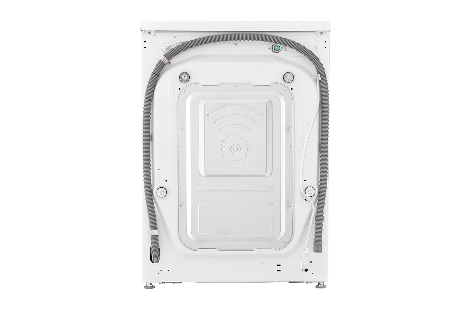 LG Waschtrockner mit 1.400 U./Min. | Energieeffizienzklasse B | 9 kg Waschen | 6 kg Trocknen | Weiß mit silbernem Bullaugenring | W4WV75961, W4WV75961