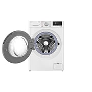 LG Waschtrockner mit 1.400 U./Min. | Energieeffizienzklasse E | 9 kg Waschen | 6 kg Trocknen | Weiß mit silbernem Bullaugenring | W4WV90961C, W4WV90961C