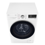 LG Waschtrockner mit 1.400 U./Min. | Energieeffizienzklasse E | 9 kg Waschen | 6 kg Trocknen | Weiß mit schwarzem Bullaugenring | W4WV90968C, W4WV90968C