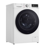 LG Waschtrockner mit 1.400 U./Min. | Energieeffizienzklasse E | 9 kg Waschen | 6 kg Trocknen | Weiß mit schwarzem Bullaugenring | W4WV90968C, W4WV90968C