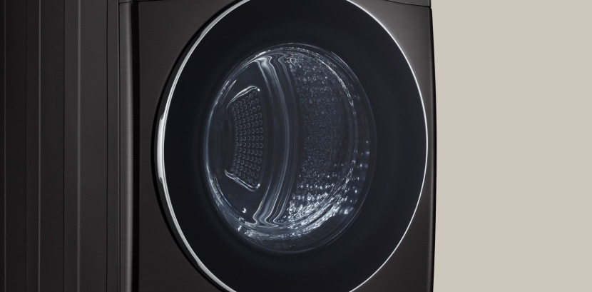 Tür des LG Trockners ist aus gehärtetem Glas	