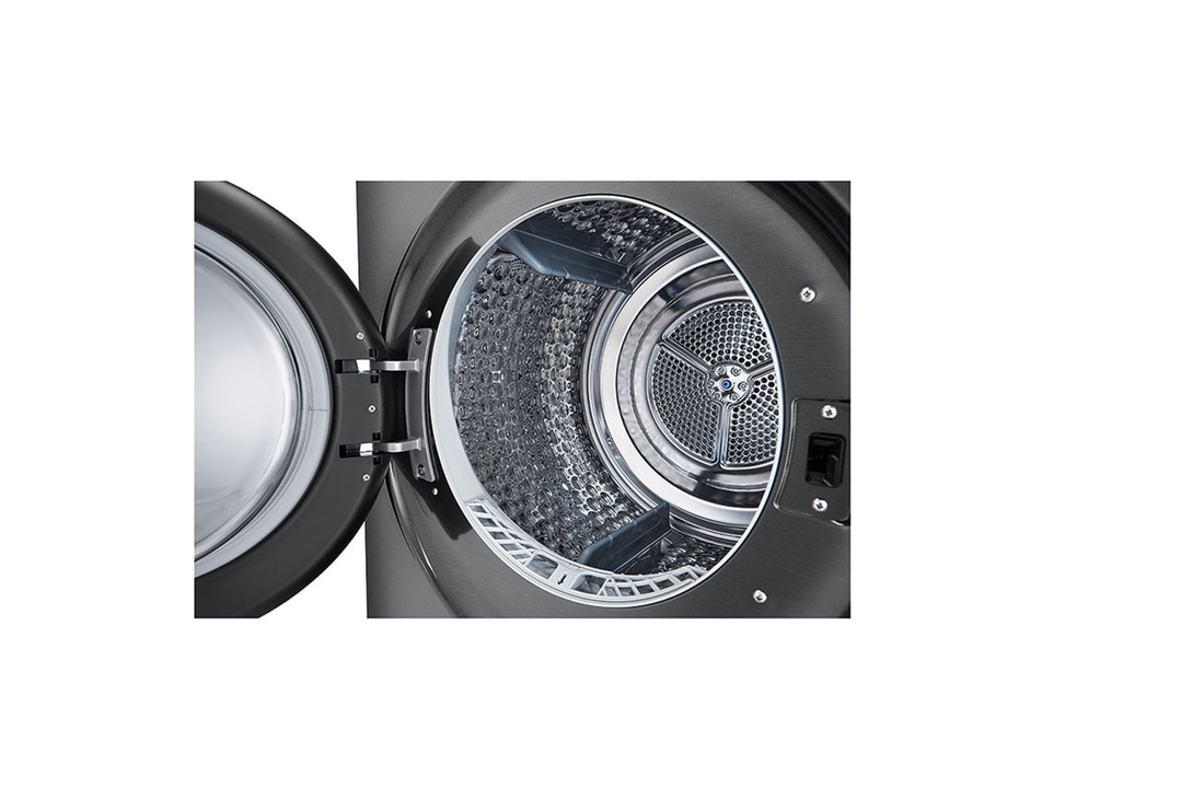 LG WashTower Schwarz (Waschmaschine: EEK A, 12kg, 1350 U./Min.; Trockner: EEK C, 10kg) Waschmaschine & Trockner in einem Gerät I WT1210BBF, WT1210BBF