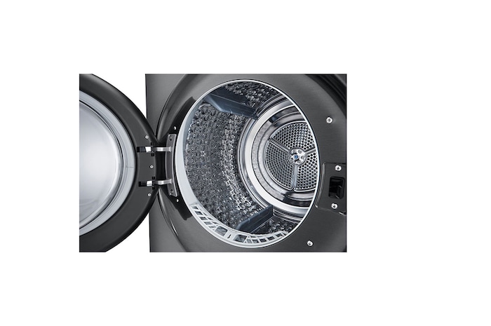 LG WashTower Schwarz (Waschmaschine: EEK A, 12kg, 1350 U./Min.; Trockner: EEK C, 10kg) Waschmaschine & Trockner in einem Gerät I WT1210BBF, WT1210BBF