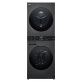 WashTower Schwarz (Waschmaschine: EEK A, 12kg, 1350 U./Min.; Trockner: EEK C, 10kg) Waschmaschine & Trockner in einem Gerät I WT1210BBF