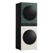 Die Smart Pairing-Funktion des LG WashTower WT1210BBF, die den Trockenzyklus automatisch mit dem Waschzyklus synchronisiert, mit Energieeffizienzklasse A (Waschmaschine).