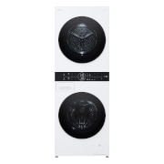 Vorderseite von WashTower Weiß (Waschmaschine: EEK A, 12kg, 1350 U./Min.; Trockner: EEK C, 10kg) Waschmaschine & Trockner in einem Gerät I WT1210WWF WT1210WWF