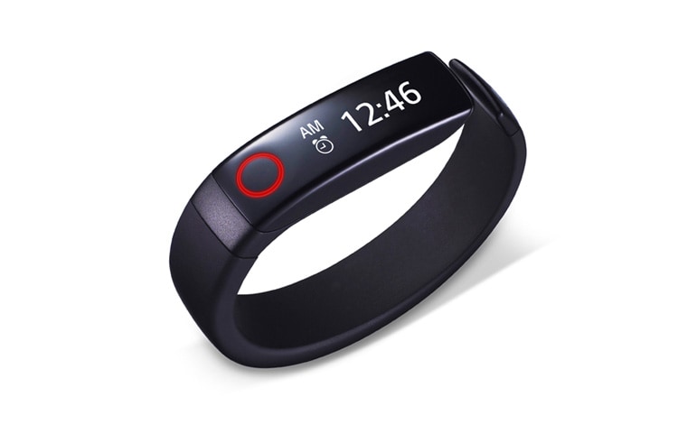 LG Fitnessarmband mit 3-Achsen-Beschleunigungsmesser, Kalorienanzeige, Herzfrequenzanzeige und Bluetooth 4.0, Lifeband Touch FB84