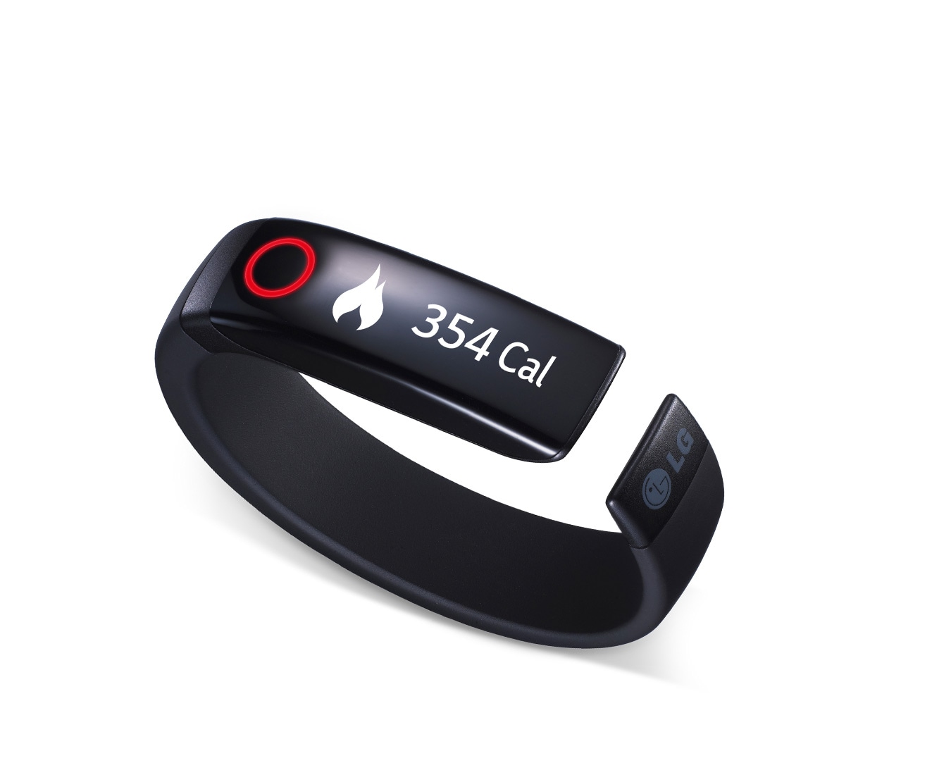Das LG FB84 Lifeband Touch ist dank seines asymmetrischen Designs sehr komfortab