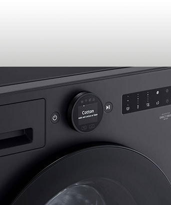 Es zeigt die Waschmaschine im Detail.