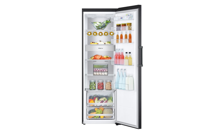 LG Freistehender Kühlschrank (C, 386L, 186 cm hoch) mit 77 kWh/a & Inverter Linear Compressor® | GLM71MCCSX, GLM71MCCSX