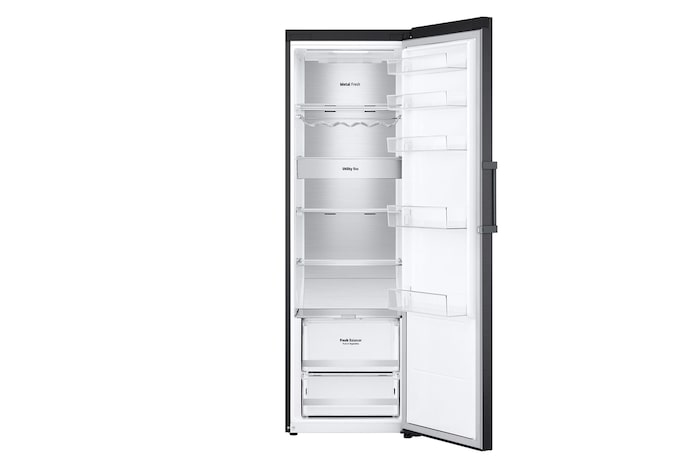 LG Freistehender Kühlschrank (C, 386L, 186 cm hoch) mit 77 kWh/a & Inverter Linear Compressor® | GLM71MCCSX, GLM71MCCSX
