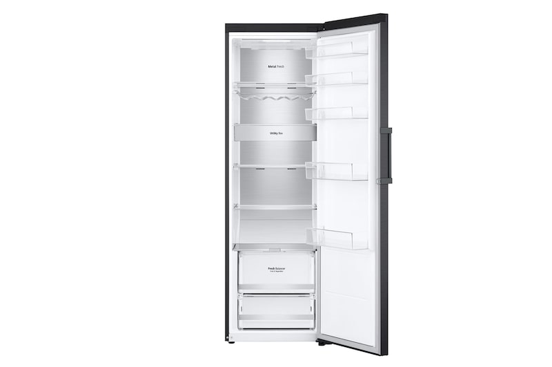 LG Freistehender Kühlschrank (C, 386L, 186 cm hoch) mit 77 kWh/a & Inverter Linear Compressor® | GLM71MCCSX, GLM71MCCSX