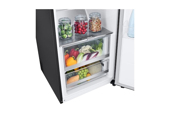 LG Freistehender Kühlschrank (C, 386L, 186 cm hoch) mit 77 kWh/a & Inverter Linear Compressor® | GLM71MCCSX, GLM71MCCSX