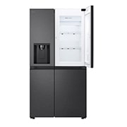 LG Side-by-Side mit Eis-, Crushed Ice- und Wasserspender | 638 Liter Kapazität | Festwasseranschluss | Essence Matte Black | GSJC40EPPE, GSJC40EPPE