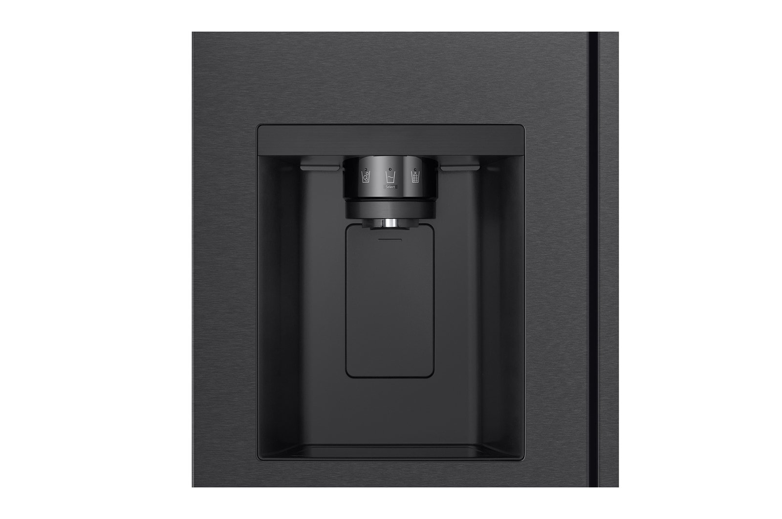 LG Side-by-Side mit Eis-, Crushed Ice- und Wasserspender | 638 Liter Kapazität | Festwasseranschluss | Essence Matte Black | GSJC40EPPE, GSJC40EPPE
