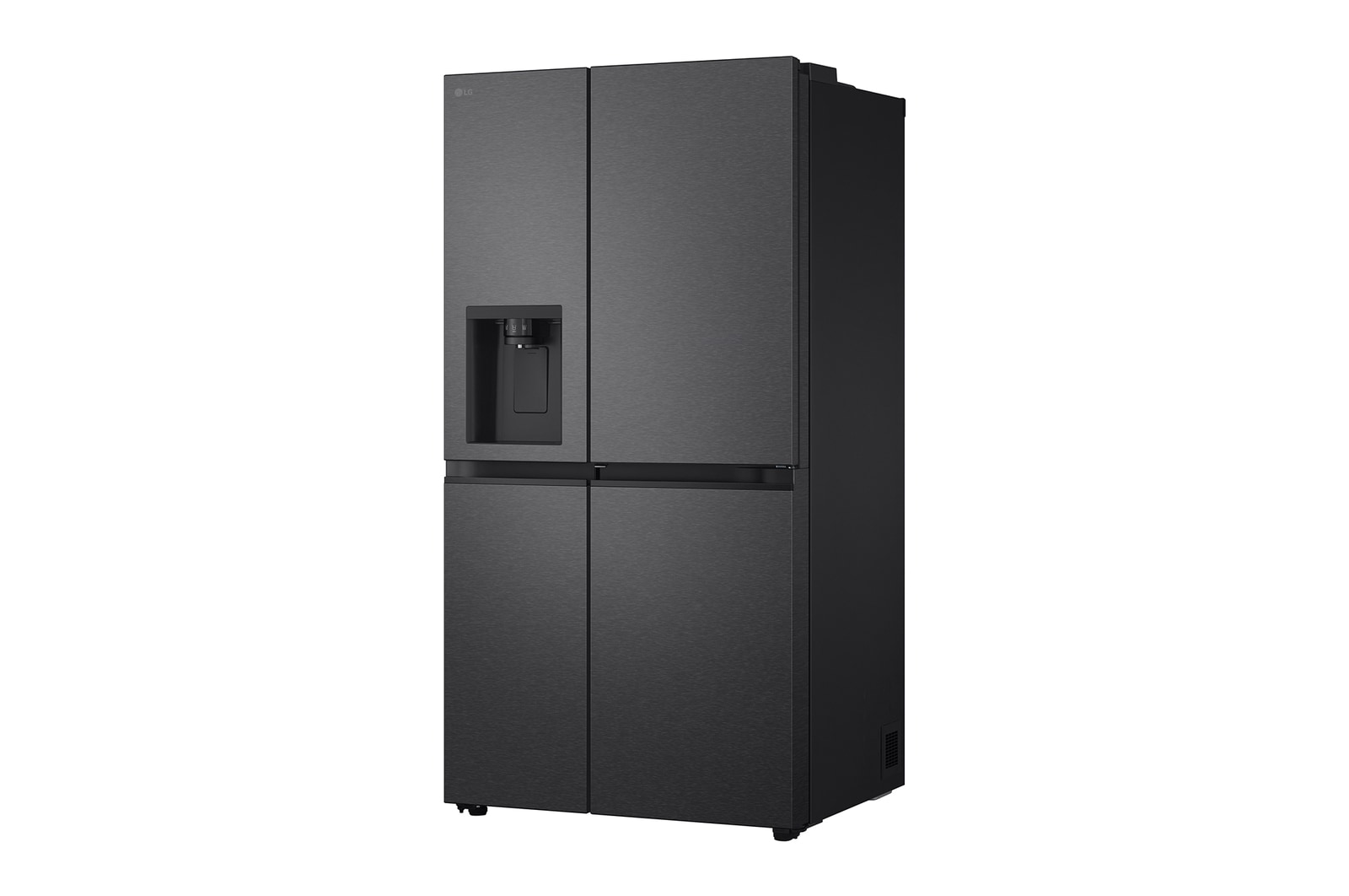 LG Side-by-Side mit Eis-, Crushed Ice- und Wasserspender | 638 Liter Kapazität | Festwasseranschluss | Essence Matte Black | GSJC40EPPE, GSJC40EPPE