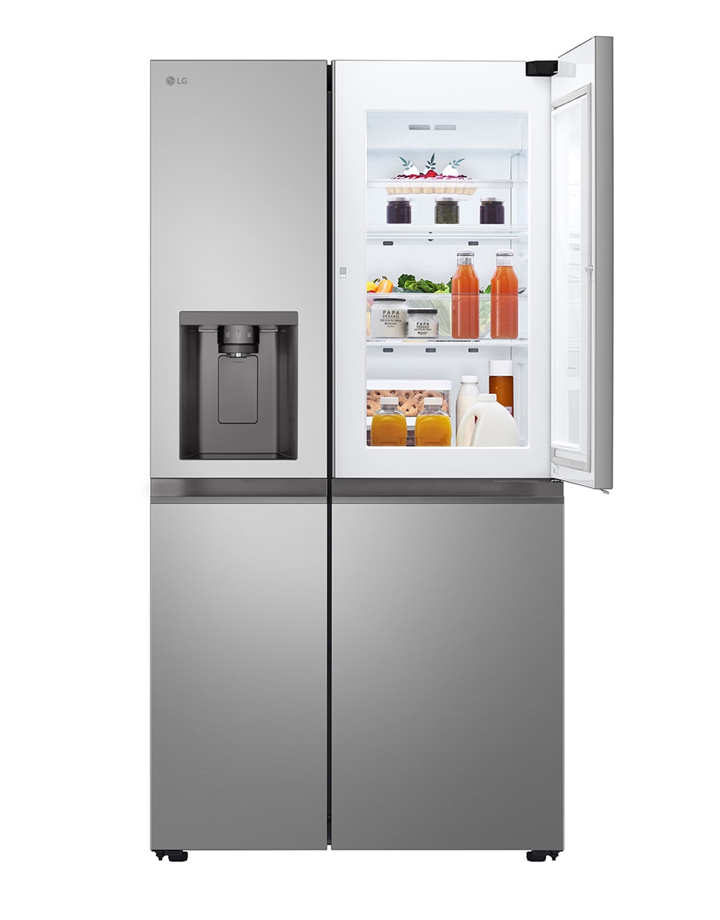 Side By Side Mit Wassertank Und Barfach Side-by-Side Kühlschrank (E, 641L, 179cm hoch) mit Eis-, Crushed Ice