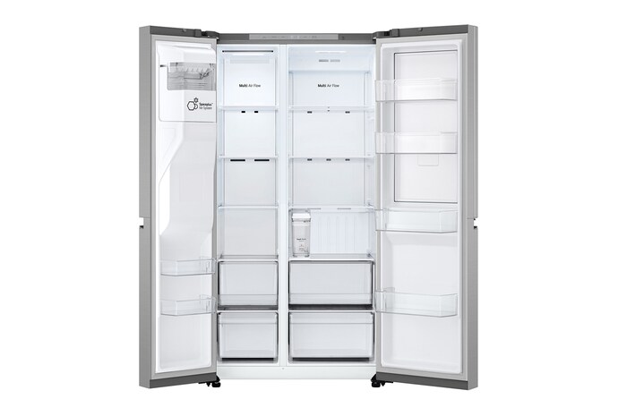 LG Side-by-Side Kühlschrank (E, 641L, 179cm hoch) mit Eis-, Crushed Ice- und Wasserspender & internem Wassertank | GSJC41PYPE, GSJC41PYPE