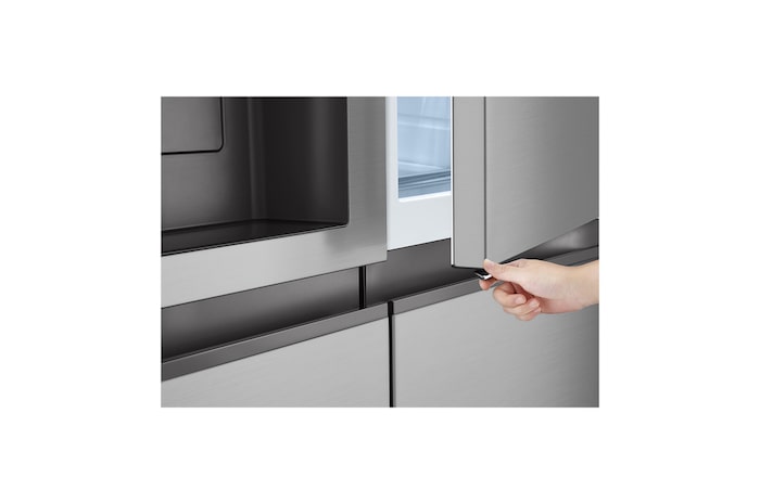 LG Side-by-Side Kühlschrank (E, 641L, 179cm hoch) mit Eis-, Crushed Ice- und Wasserspender & internem Wassertank | GSJC41PYPE, GSJC41PYPE