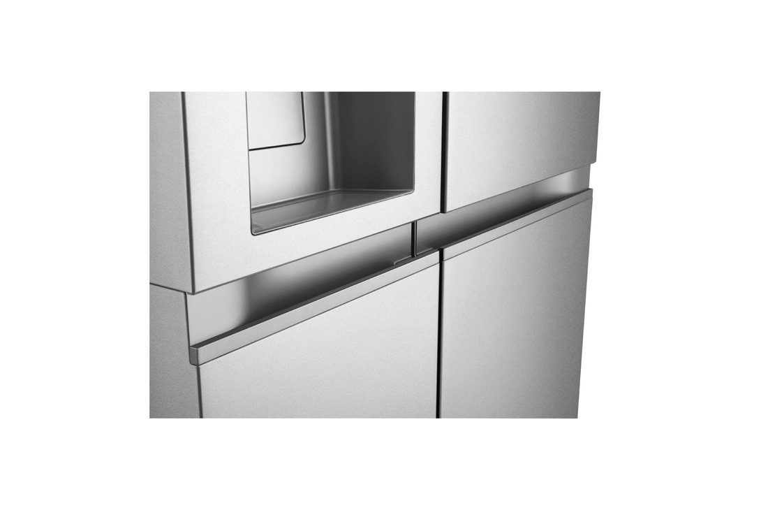 LG Side-by-Side Kühlschrank (EEK B, 623L, 179 cm hoch) mit Eis-, Crushed Ice- und Wasserspender & internem Wassertank | GSLE91MBAB, GSLE91MBAB