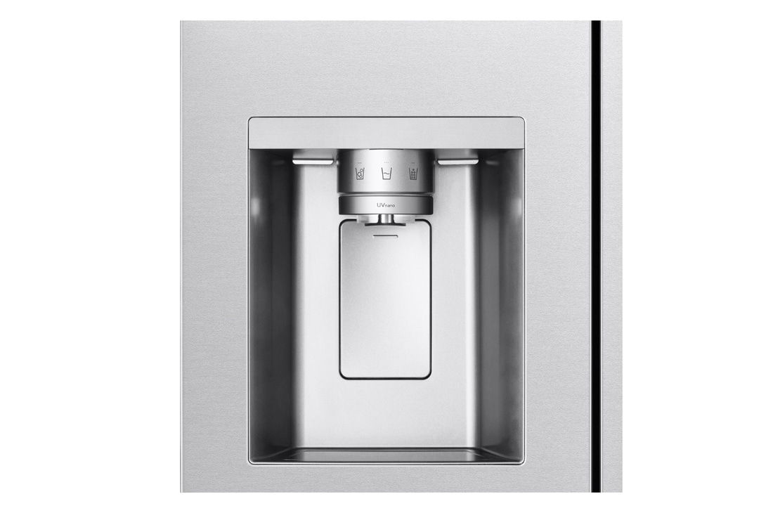 LG Side-by-Side Kühlschrank (EEK B, 623L, 179 cm hoch) mit Eis-, Crushed Ice- und Wasserspender & internem Wassertank | GSLE91MBAB, GSLE91MBAB