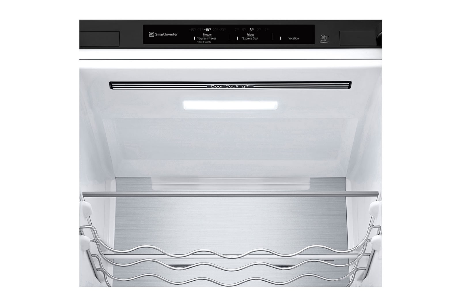 Door cooling and LED lighting