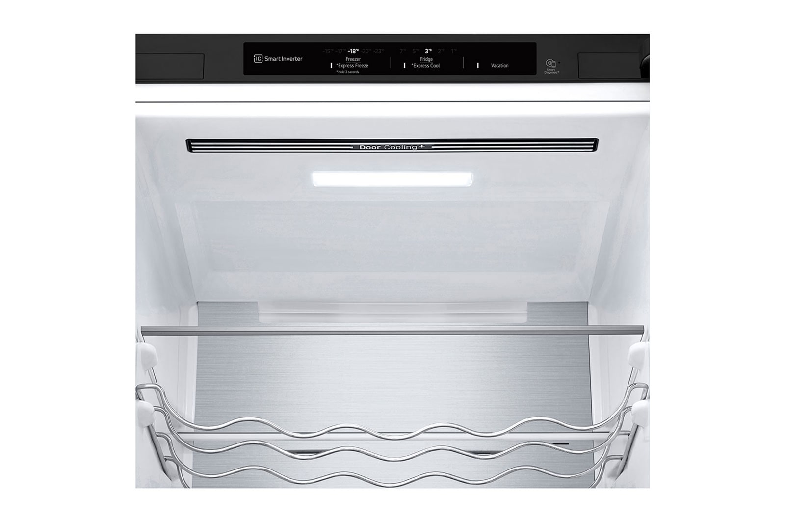 Door cooling and LED lighting