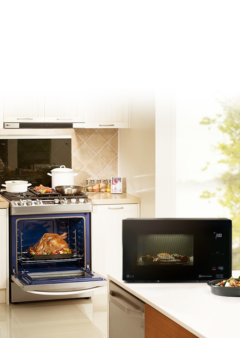 Bild einer mit einem Backofen und einer NeoChef™ ausgestatteten Küche