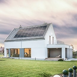 Einfamilienhaus mit LG NeON2 Modulen