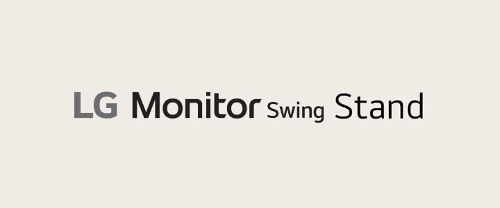 LG Monitor Schwing Stand Logo.