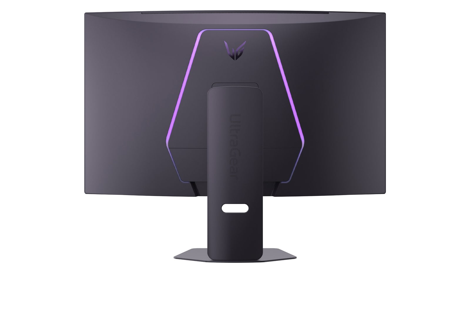 Draufsicht auf -30 Grad drehbaren Monitor