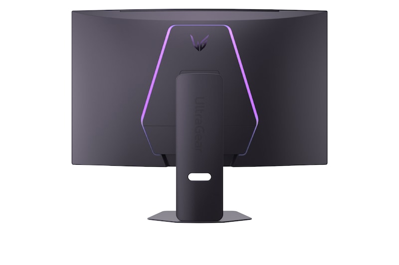 Draufsicht auf -30 Grad drehbaren Monitor