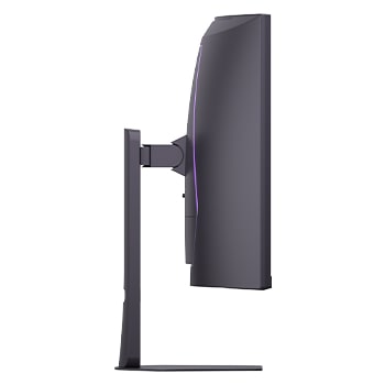 Vorderansicht des Monitors mit tiefgestelltem Standfuß