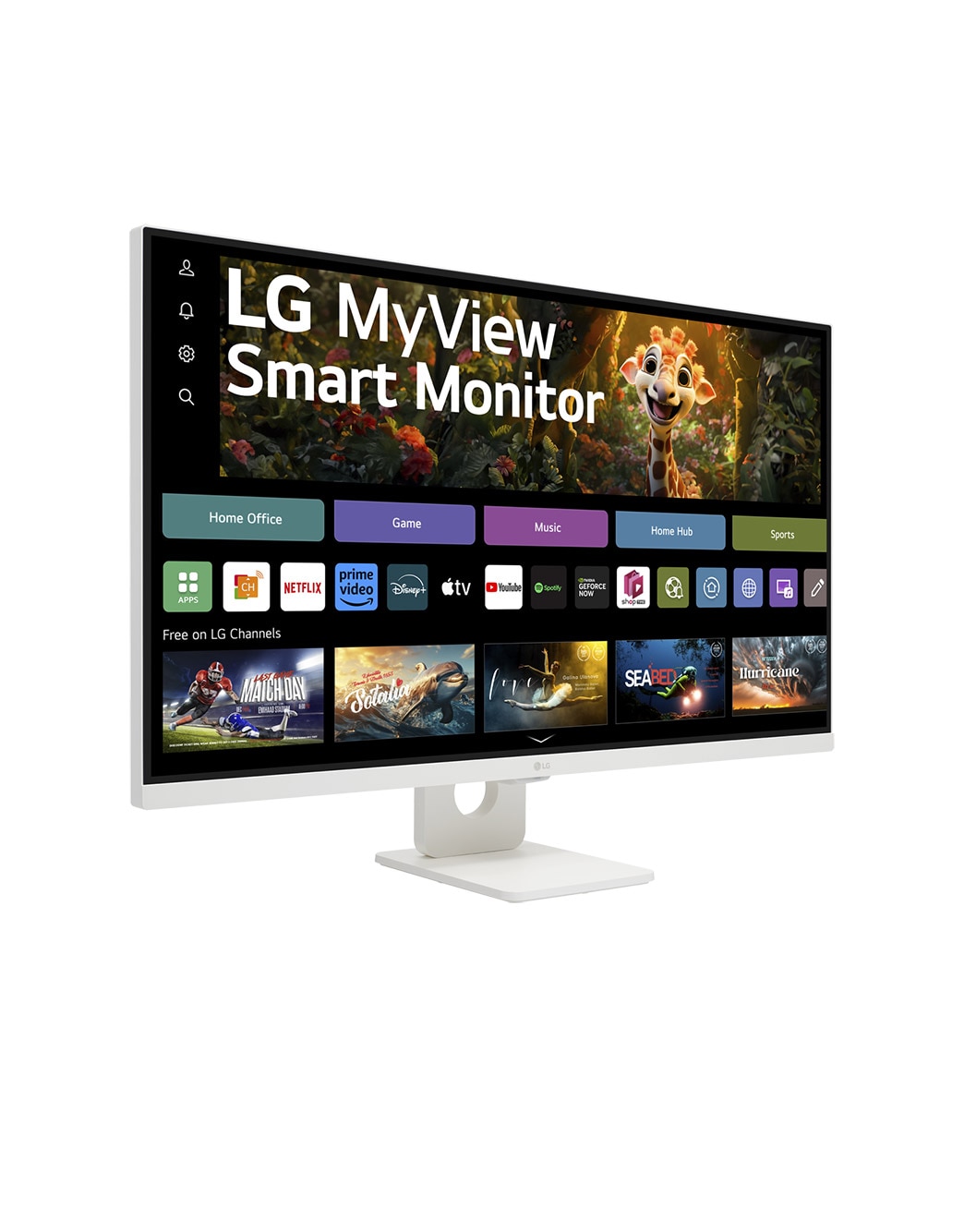 4k 32インチ【LG スマートモニター ディスプレイ】 32SR73U-W myview-smart-32sr73u-