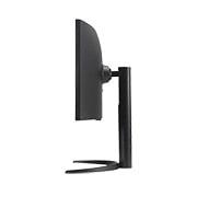 Seitenansicht des Monitors mit einem Höhenverstellbereich von 110 mm