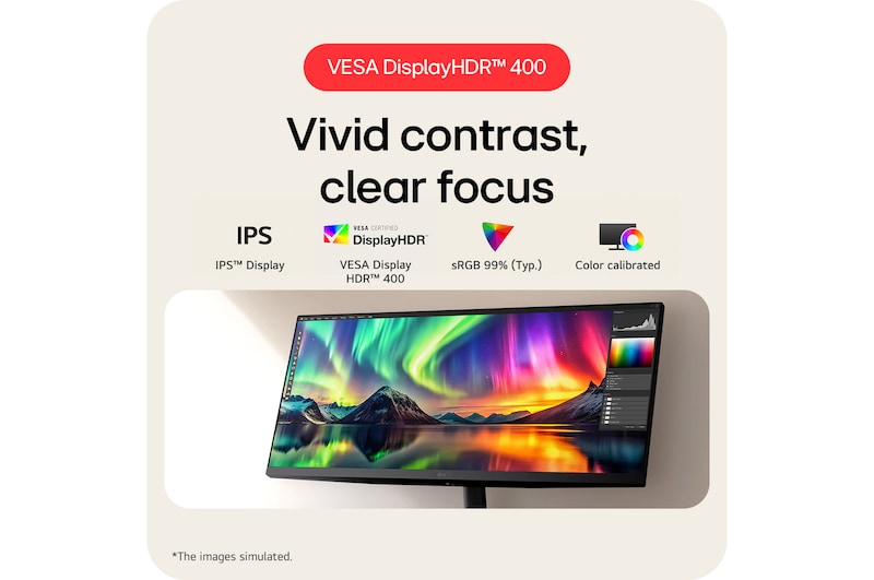 LG 34 Zoll UltraWide 21:9 WFHD (2.560 x 1.080) IPS-Display, 34U511A-B